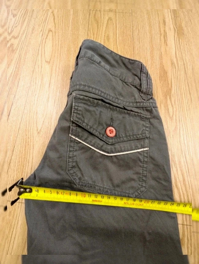 Pantalon Diesel bootcut gris taille basse Y2K T34