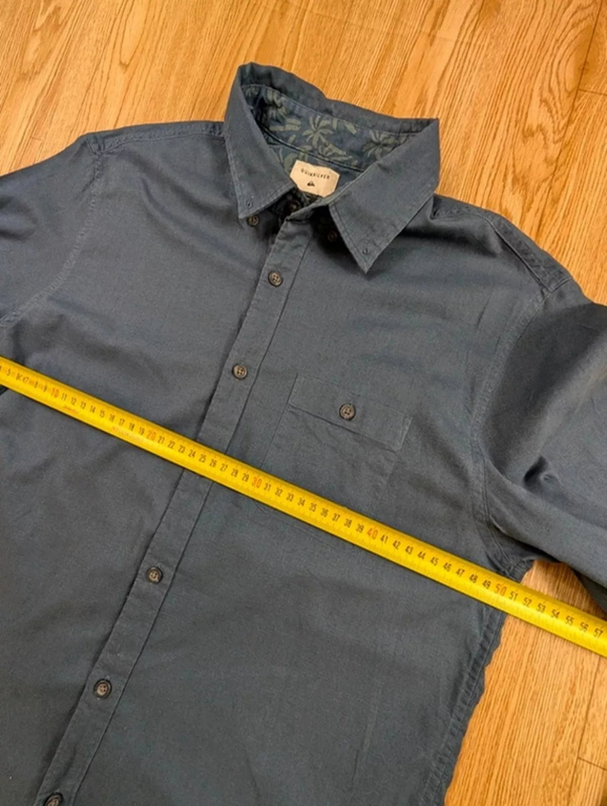 Chemise Quiksilver Modern Fit bleu pétrole coton S