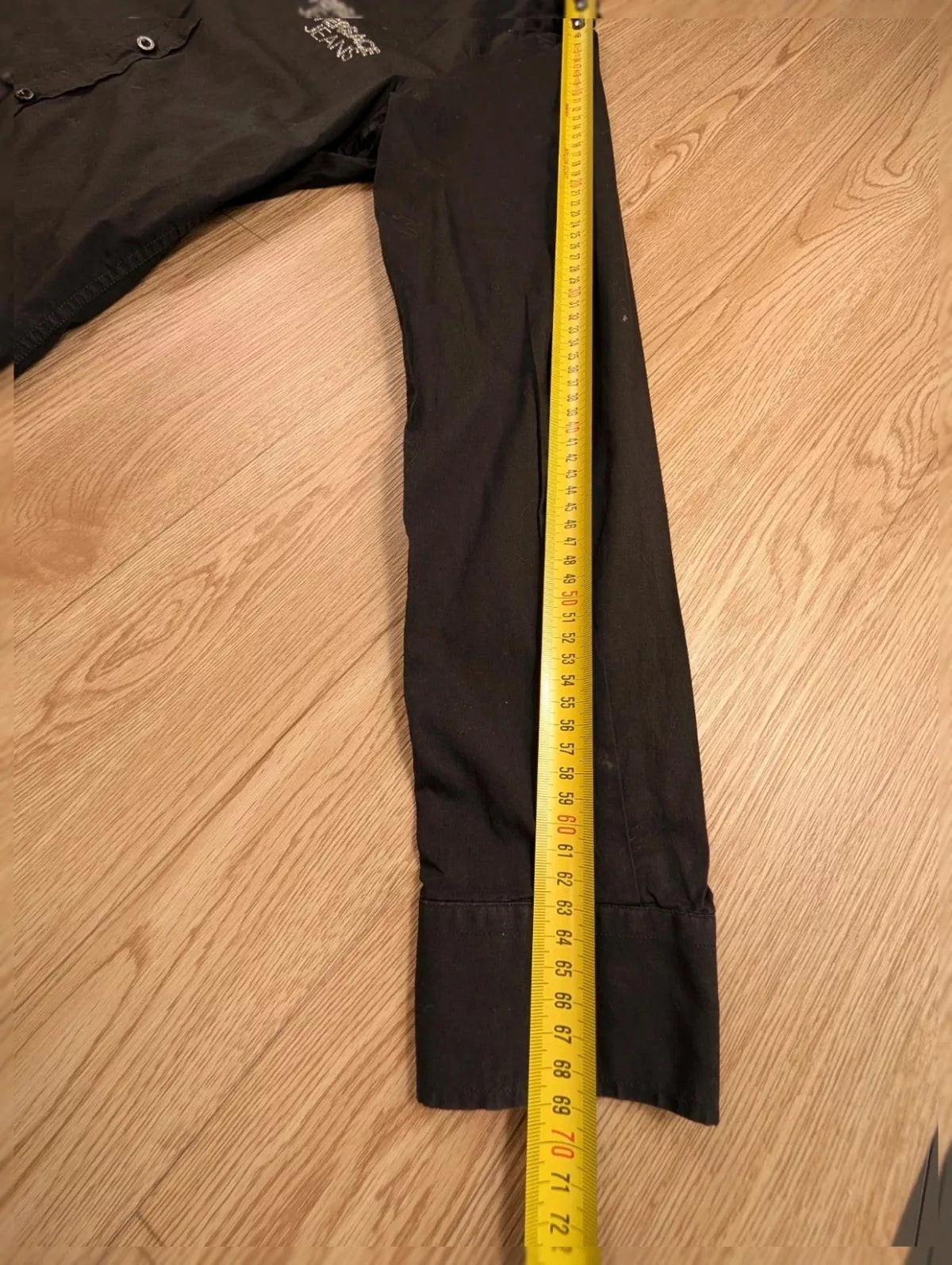 Chemise Versace Jeans noire logo strass Y2K années 2000 M