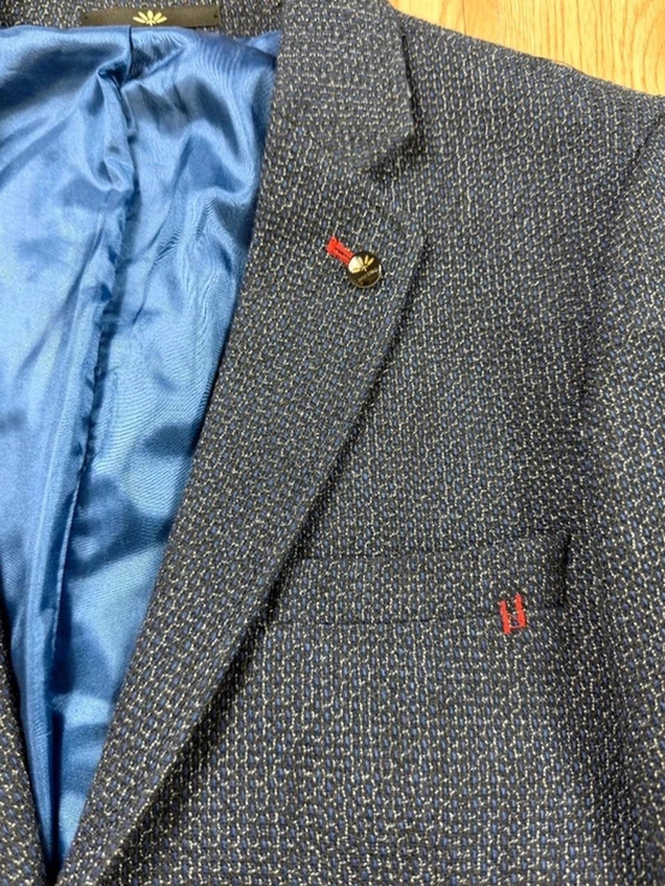Veste Maestro Milano texturée bleu marine taille L