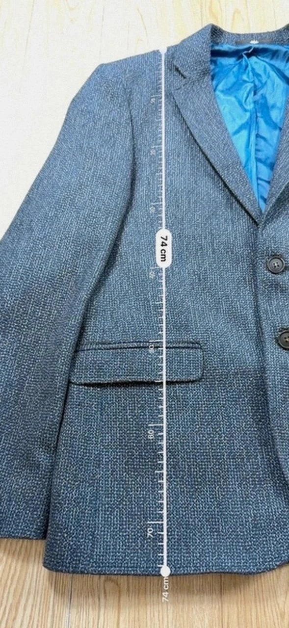 Veste Maestro Milano texturée bleu marine taille L