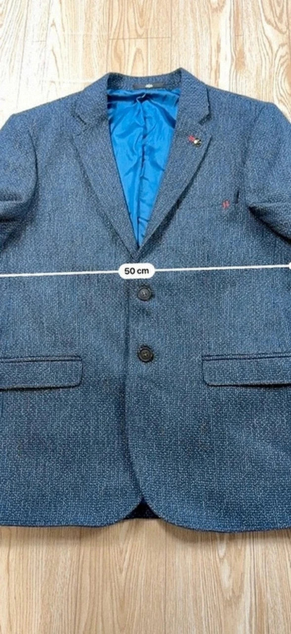 Veste Maestro Milano texturée bleu marine taille L