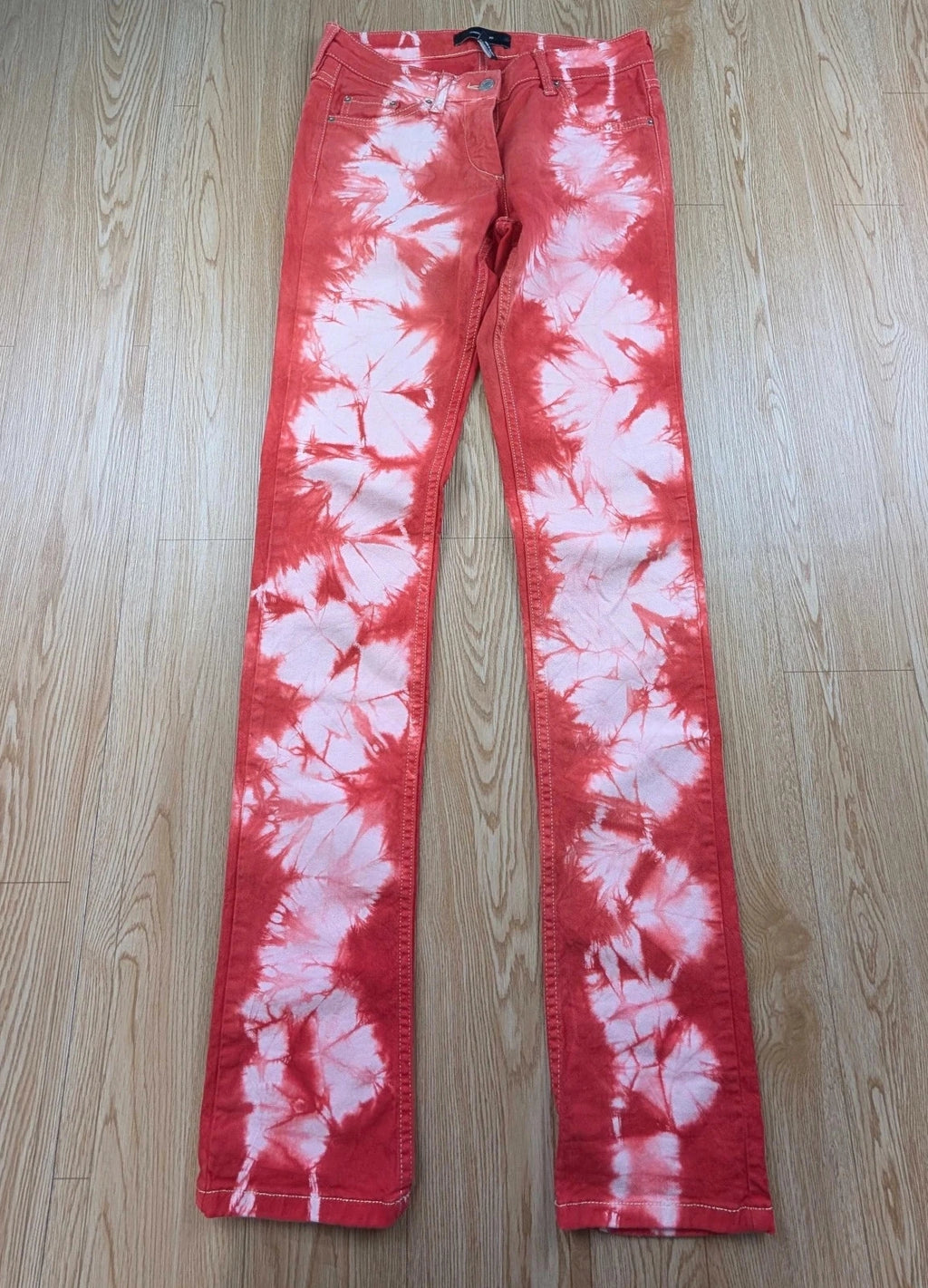 Jean Skinny Isabel Marant Tie-Dye Corail Rouge T38