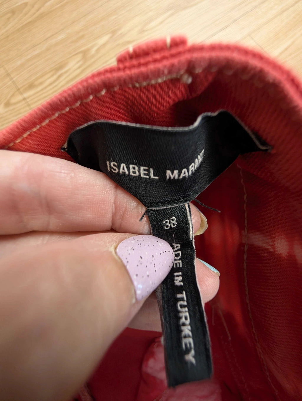 Jean Skinny Isabel Marant Tie-Dye Corail Rouge T38