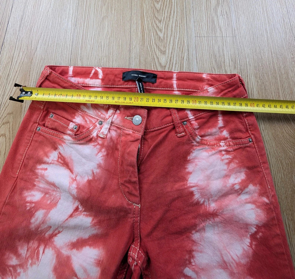 Jean Skinny Isabel Marant Tie-Dye Corail Rouge T38