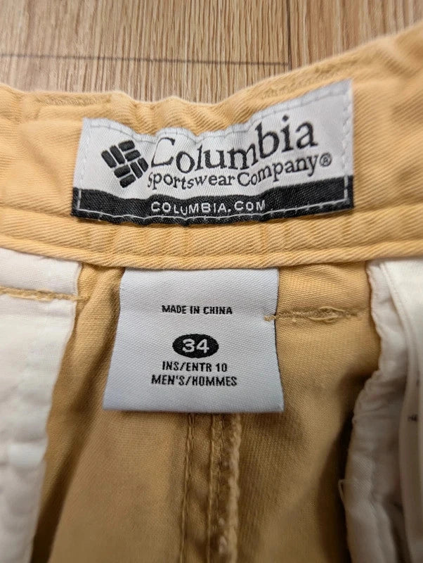 Bermuda Cargo Columbia Outdoor Beige Ocre Taille 34 US (XXL EUR)
