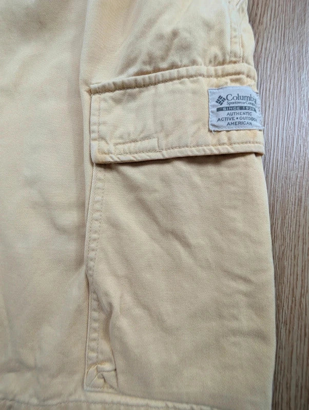 Bermuda Cargo Columbia Outdoor Beige Ocre Taille 34 US (XXL EUR)