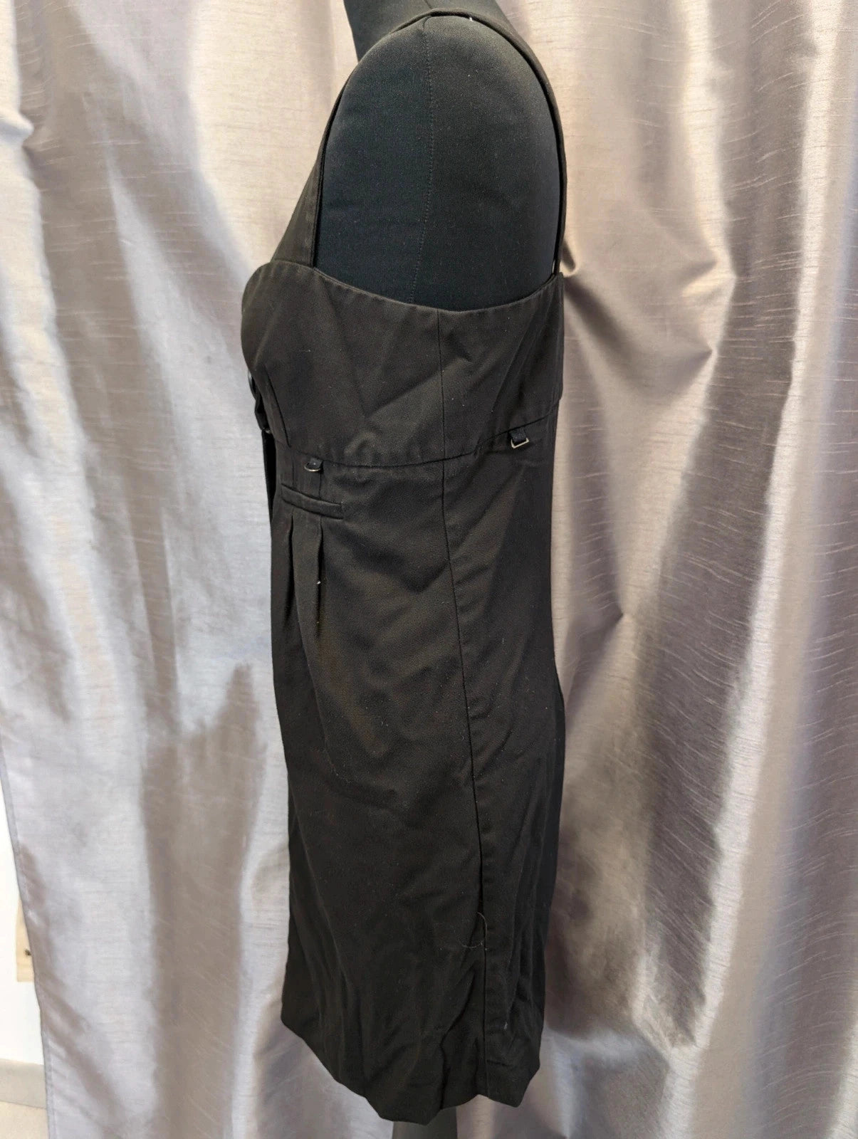 Robe Cop Copine COP.1986 à bretelles noire viscose taille 40