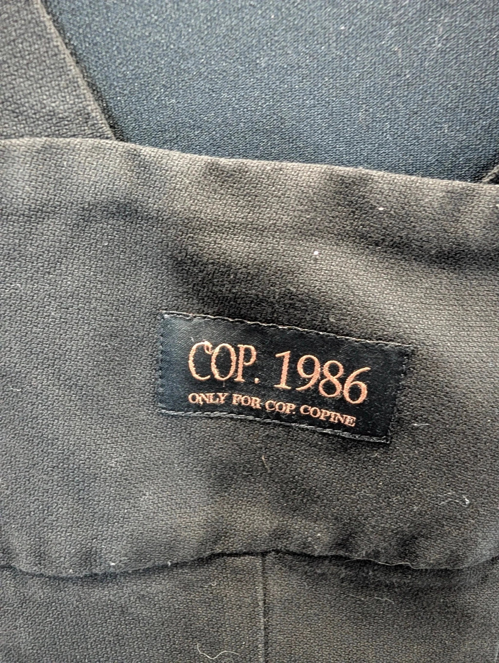 Robe Cop Copine COP.1986 à bretelles noire viscose taille 40