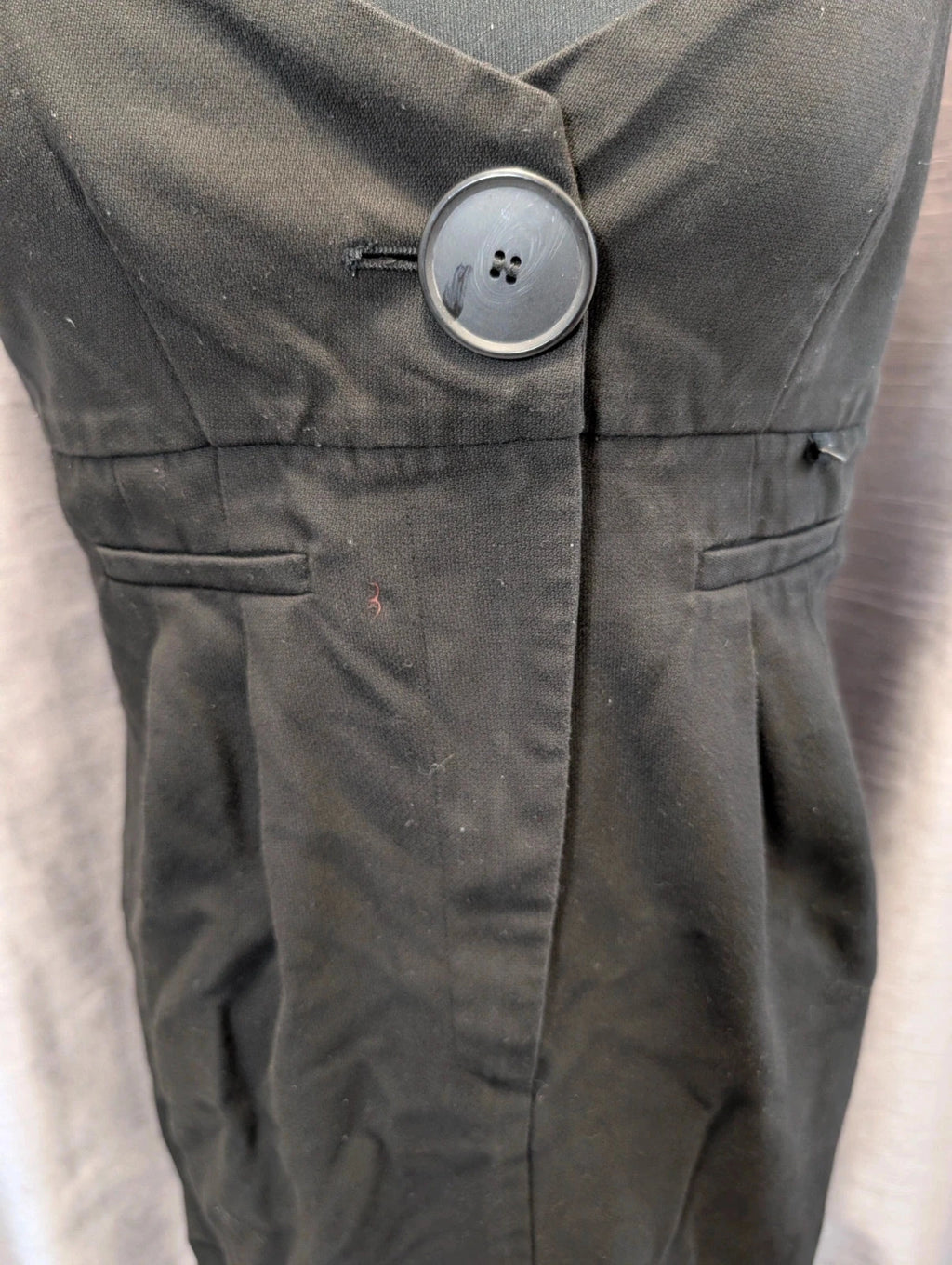 Robe Cop Copine COP.1986 à bretelles noire viscose taille 40