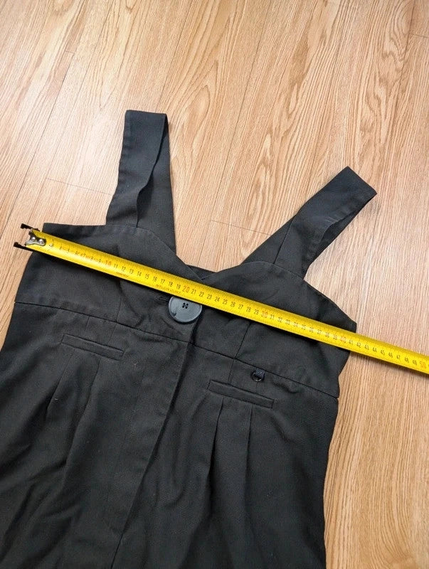 Robe Cop Copine COP.1986 à bretelles noire viscose taille 40
