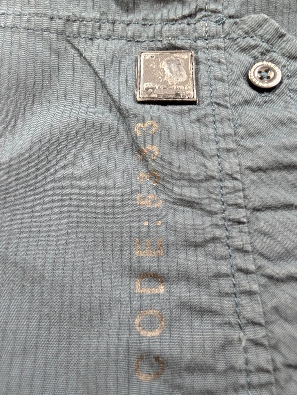 Chemise Dissident workwear bleu marine poches zippées L