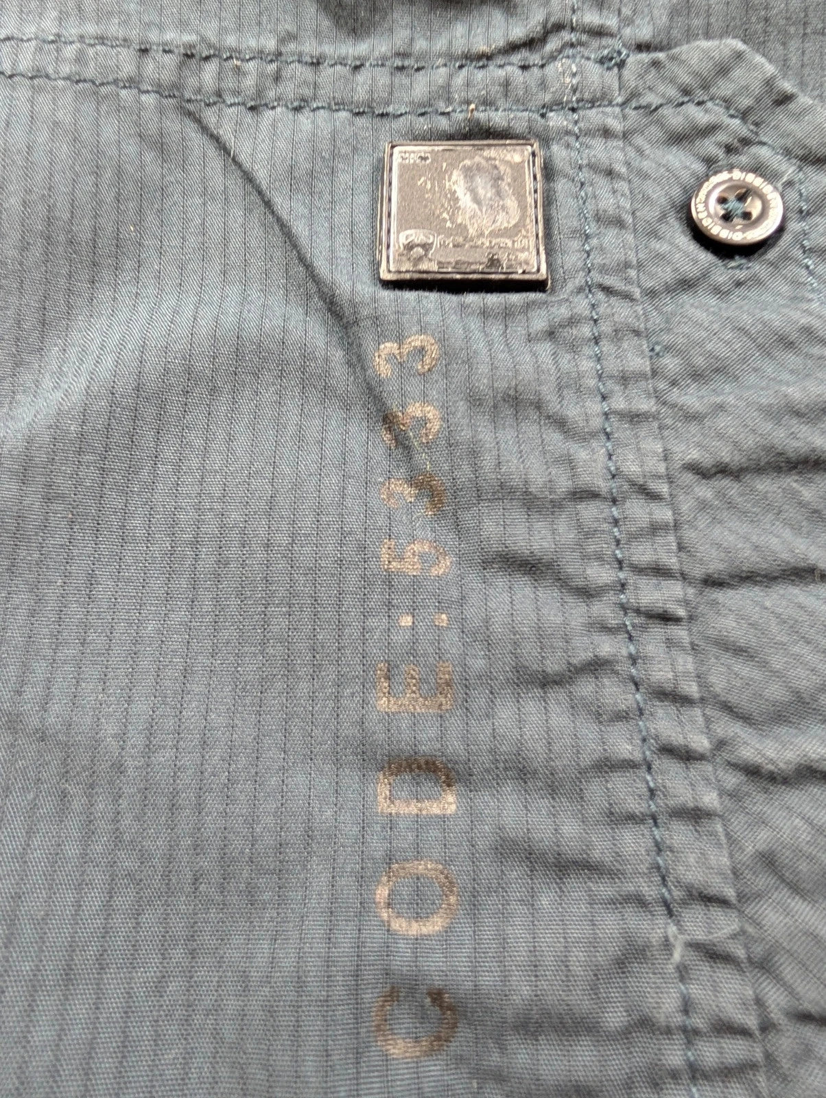 Chemise Dissident workwear bleu marine poches zippées L