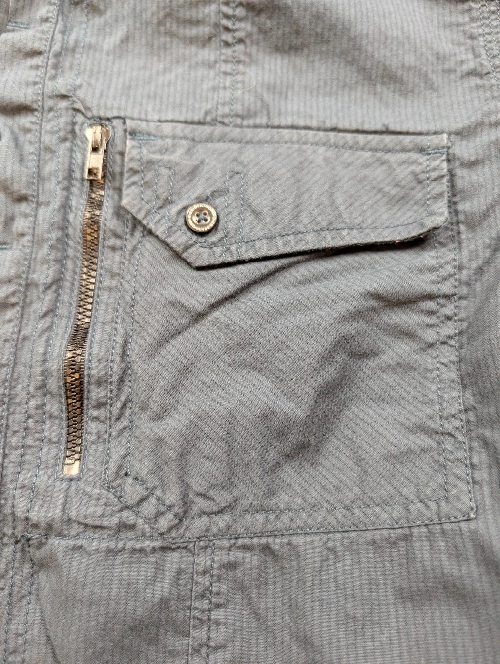 Chemise Dissident workwear bleu marine poches zippées L