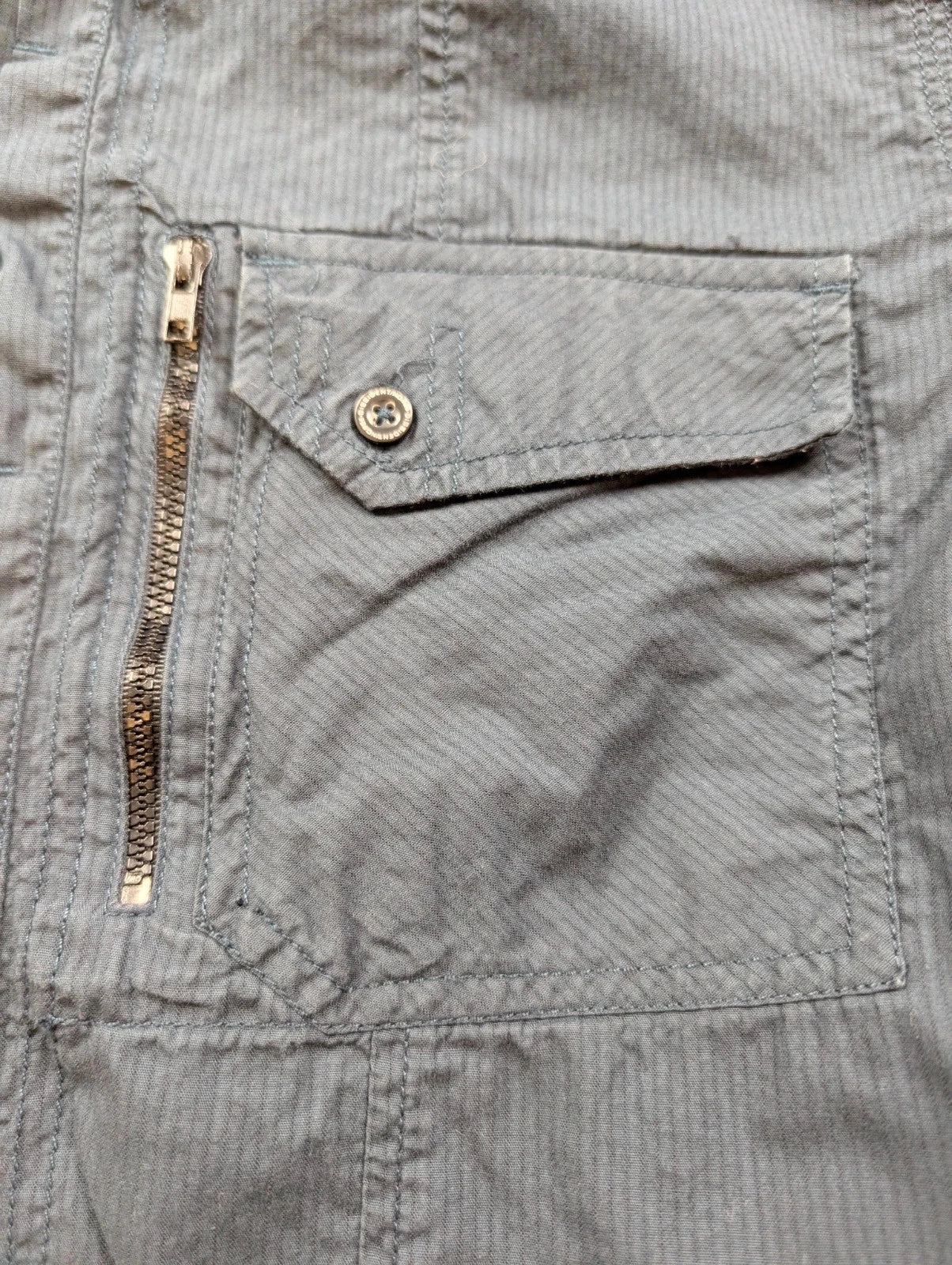 Chemise Dissident workwear bleu marine poches zippées L