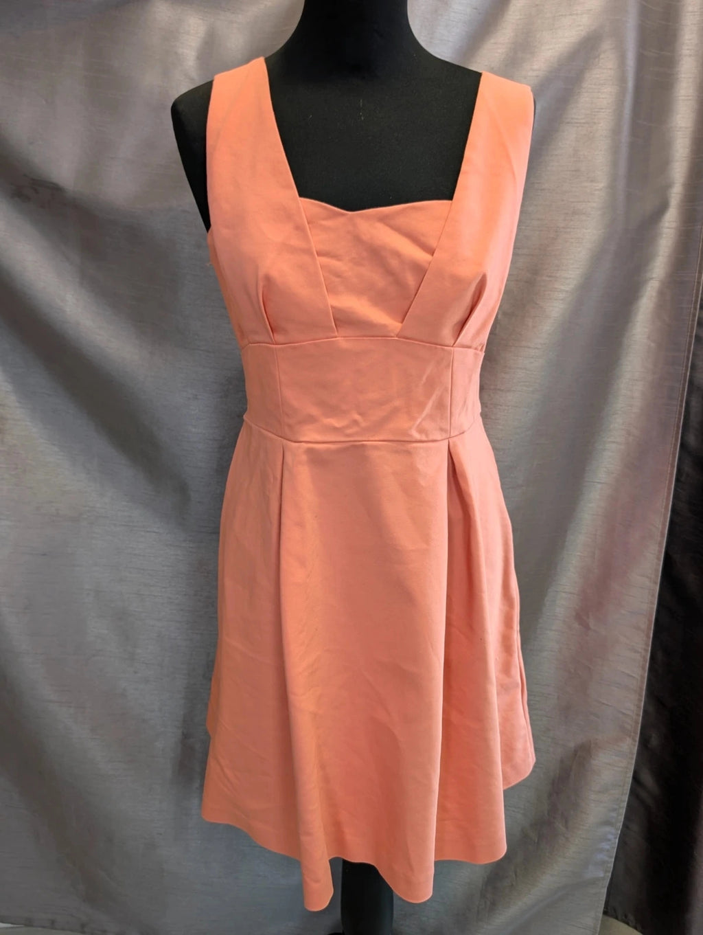 Robe Naf Naf patineuse dos V rose corail taille 38