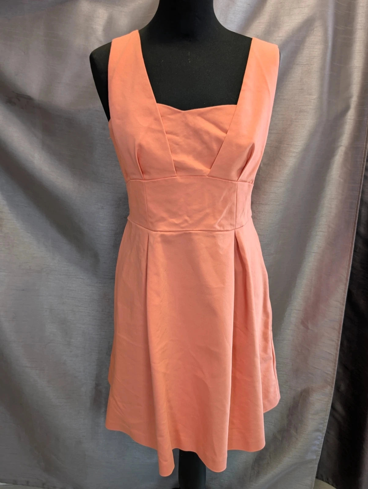 Robe Naf Naf patineuse dos V rose corail taille 38