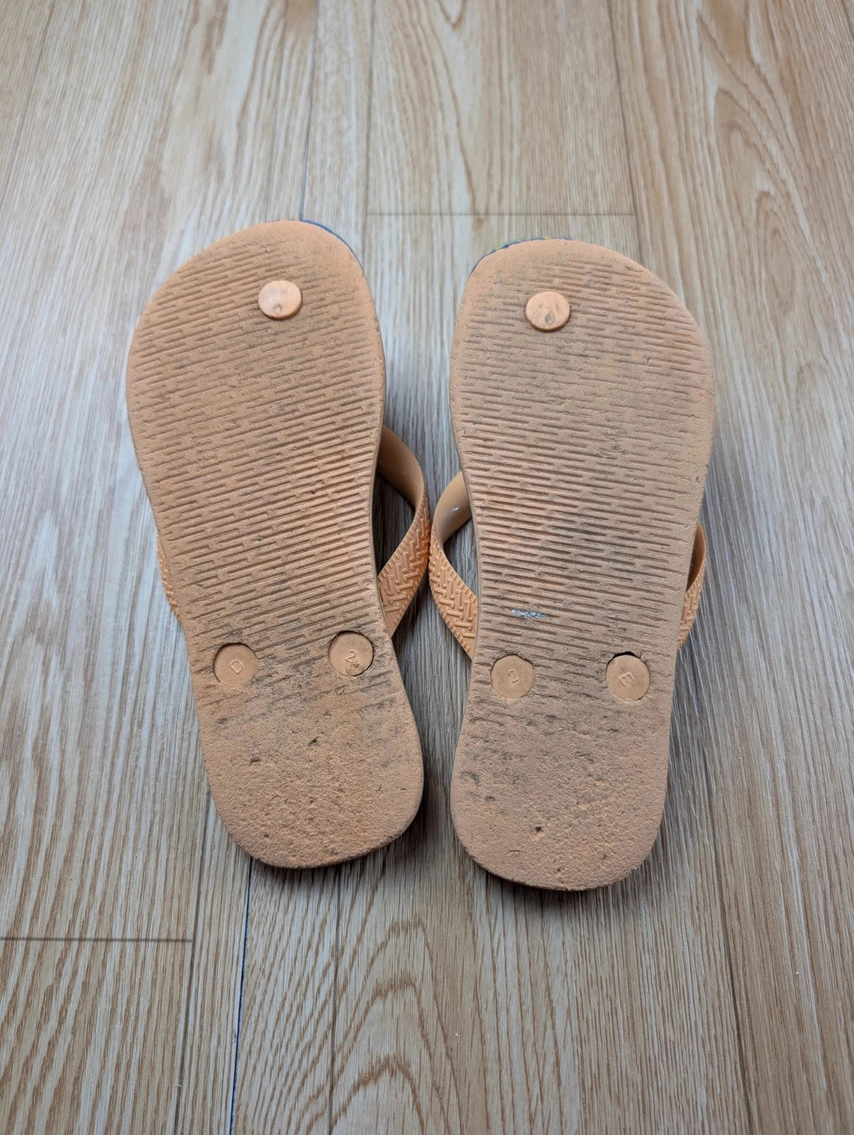 Tongs Havaianas Brasil beige nude drapeau brésilien 35-36