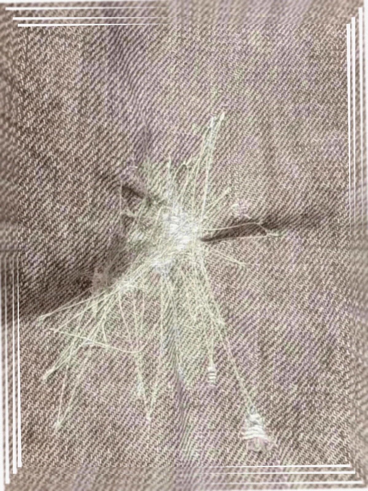Pantacourt Jean Paul Gaultier vintage gris délavé S