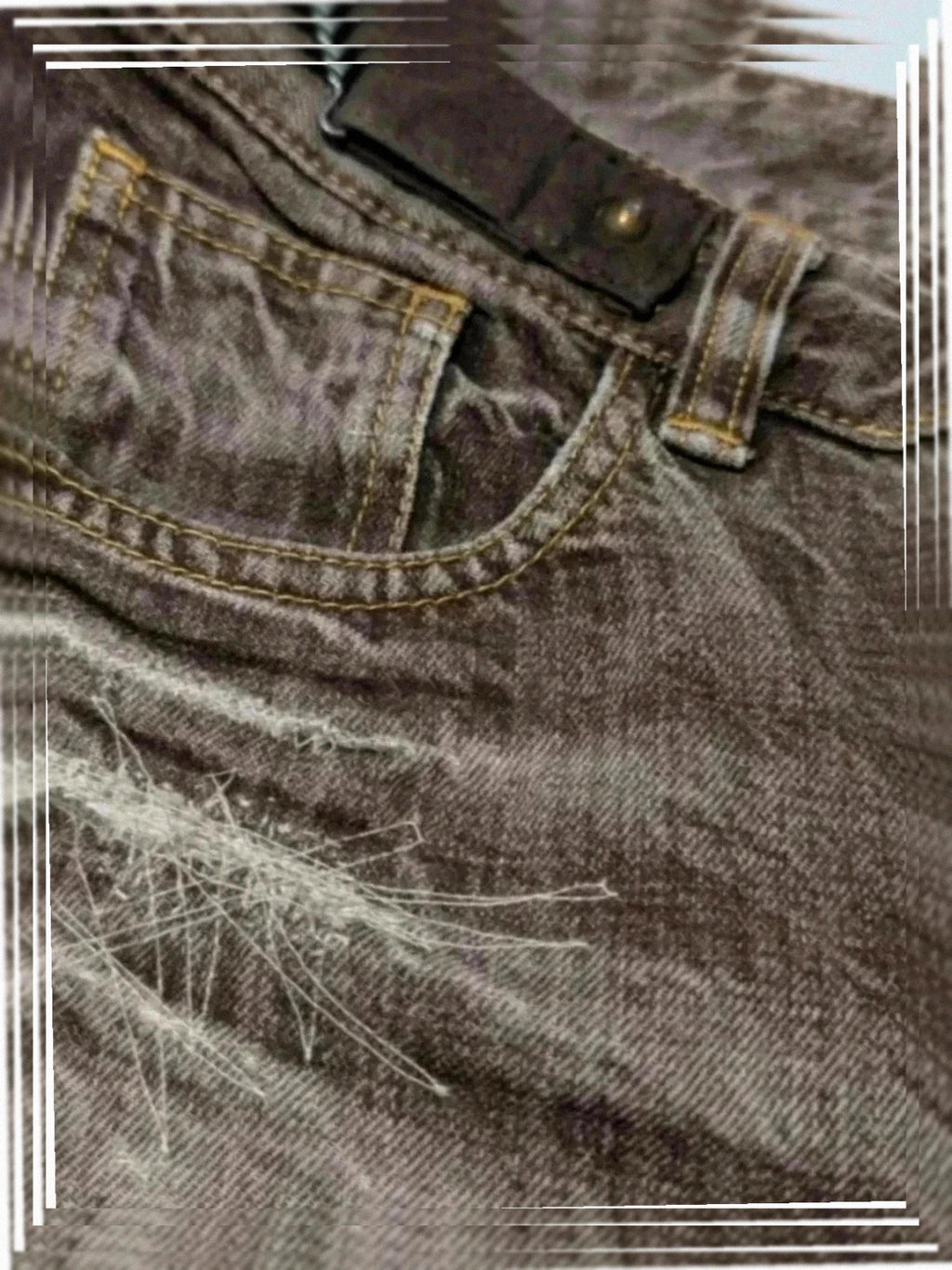 Pantacourt Jean Paul Gaultier vintage gris délavé S