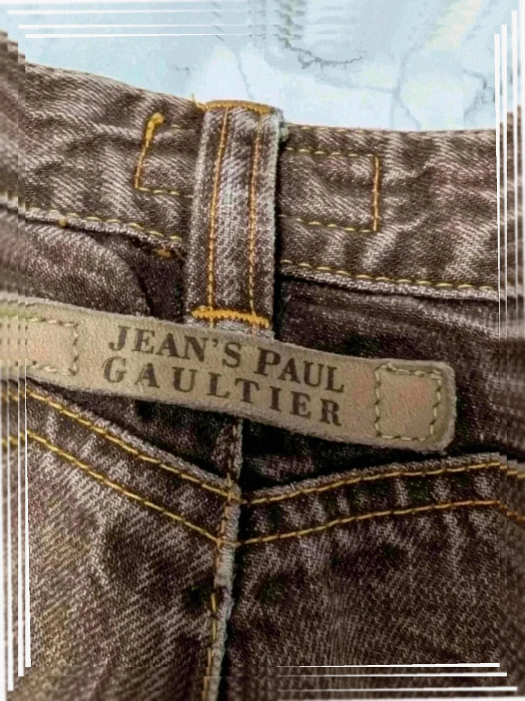 Pantacourt Jean Paul Gaultier vintage gris délavé S