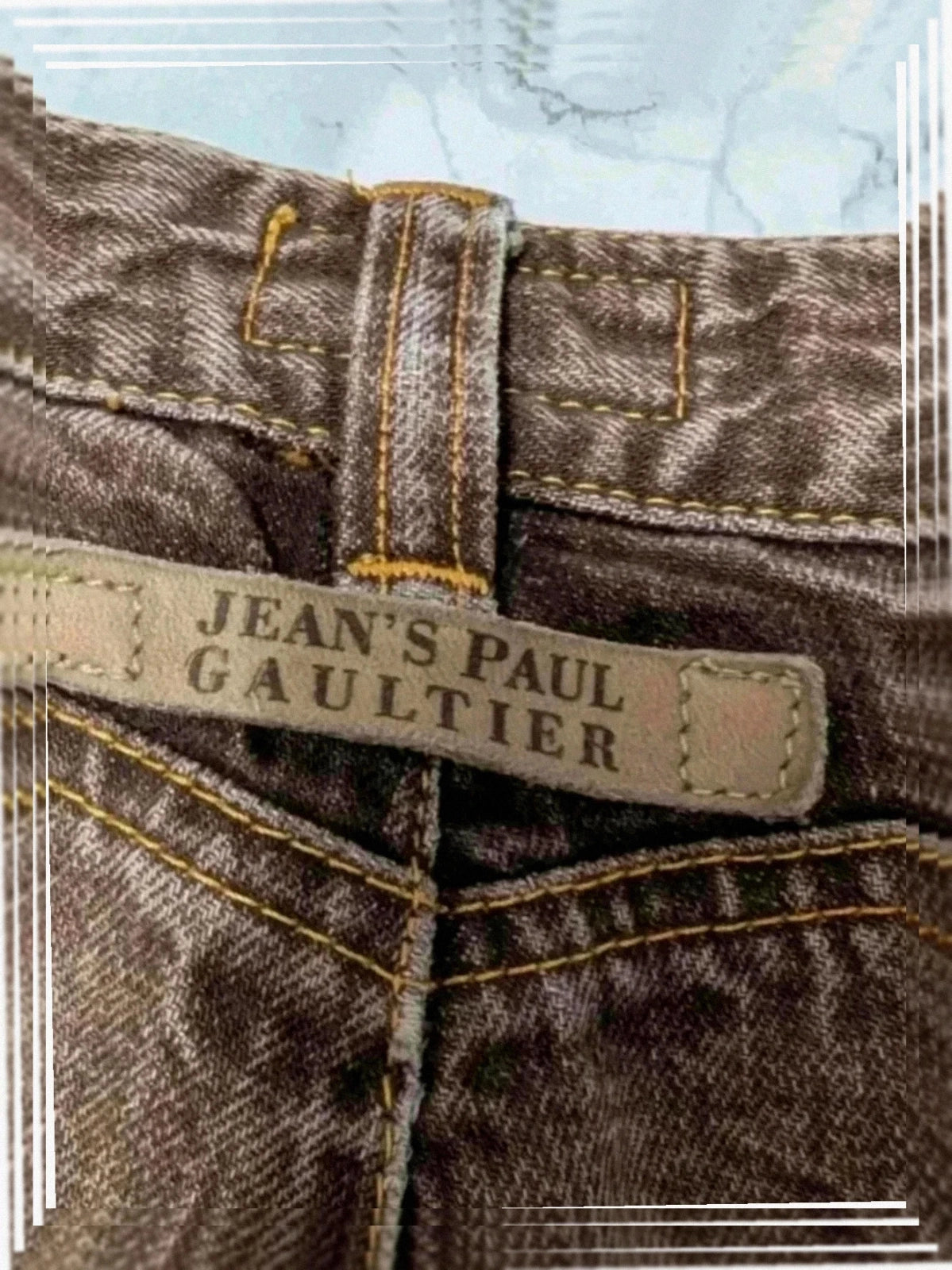 Pantacourt Jean Paul Gaultier vintage gris délavé S