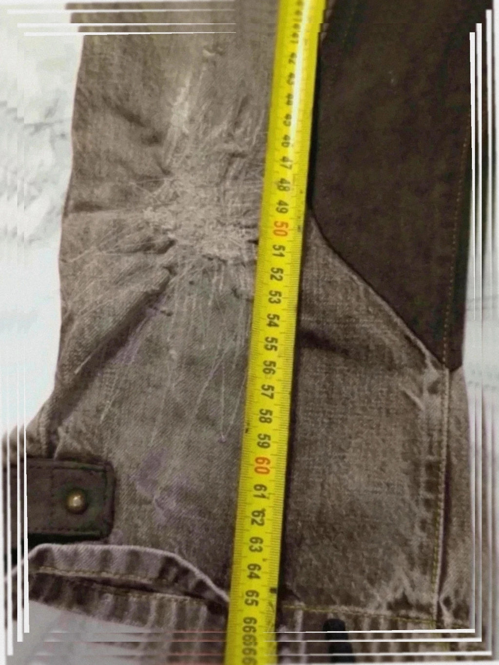 Pantacourt Jean Paul Gaultier vintage gris délavé S
