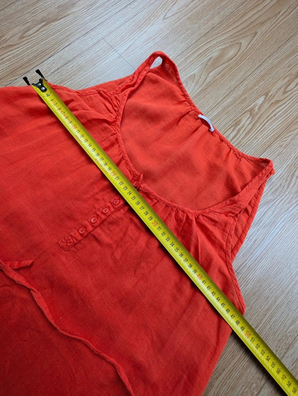Robe Miss Helen lin-coton sanguine ceinture taille 38-40