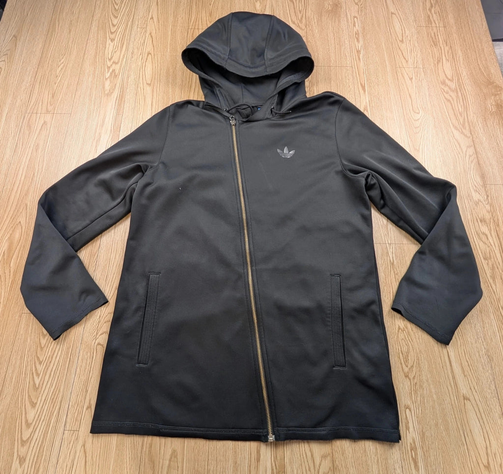 Veste Adidas Originals longue à capuche gris anthracite M