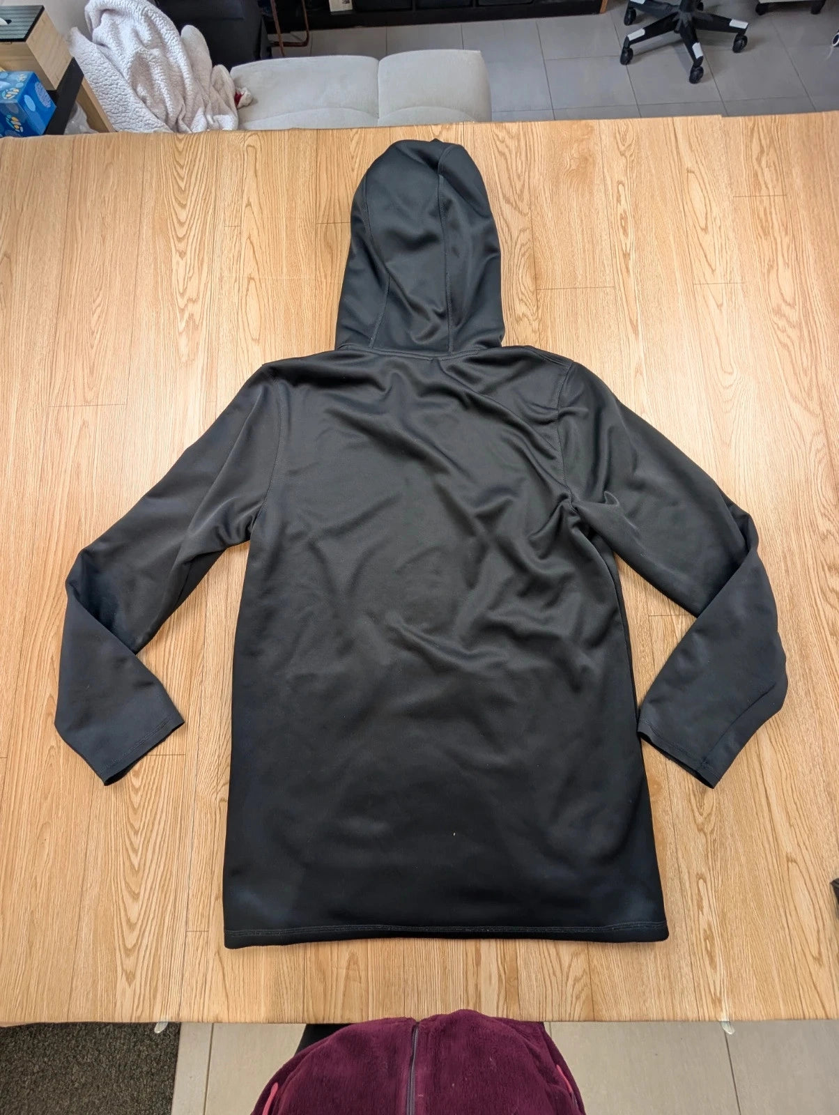 Veste Adidas Originals longue à capuche gris anthracite M