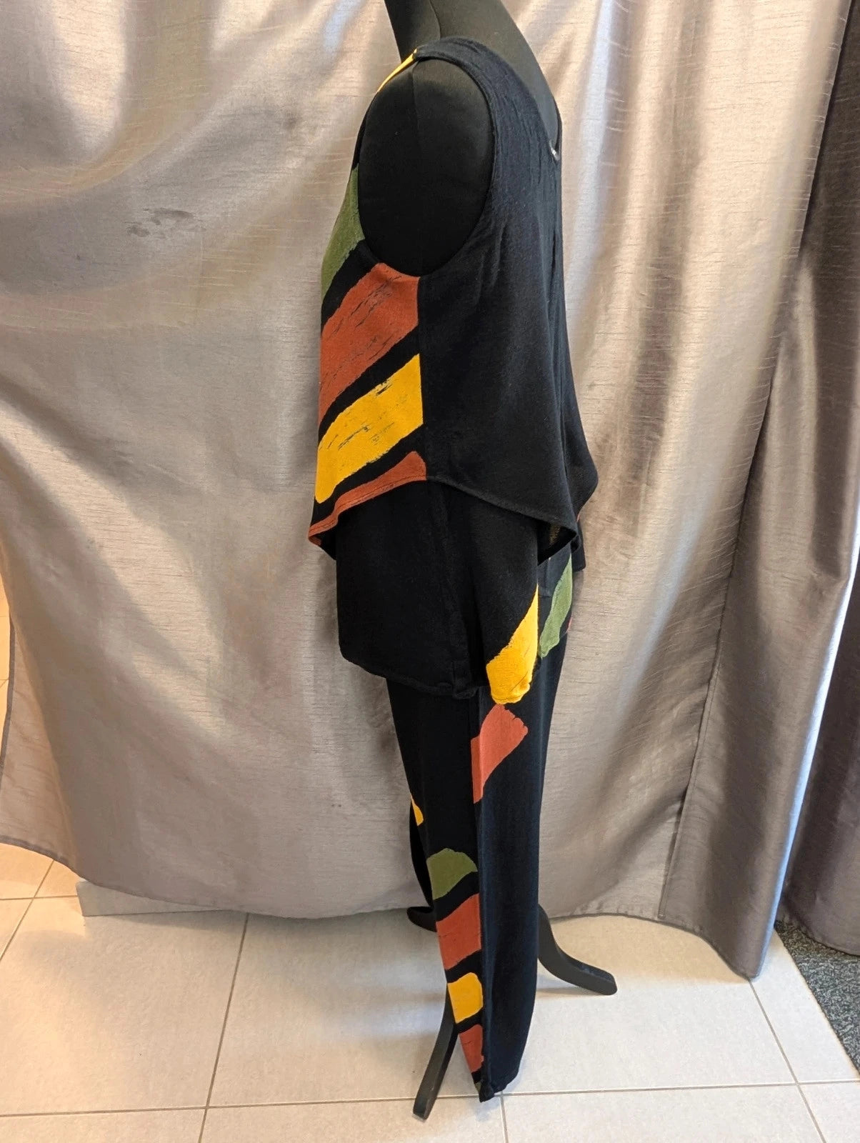 Ensemble Animale Jacques Ruc motifs artistiques noir multicolore M