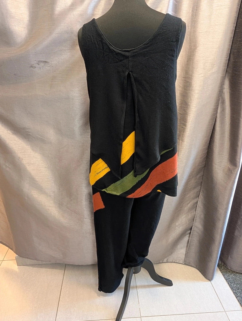 Ensemble Animale Jacques Ruc motifs artistiques noir multicolore M