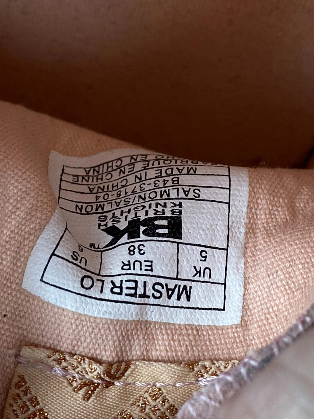 Sneakers British Knights Master Lo rose poudré plateforme 38