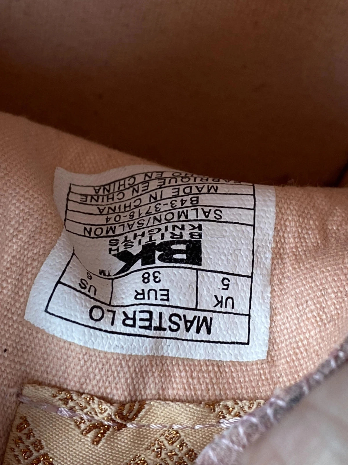 Sneakers British Knights Master Lo rose poudré plateforme 38
