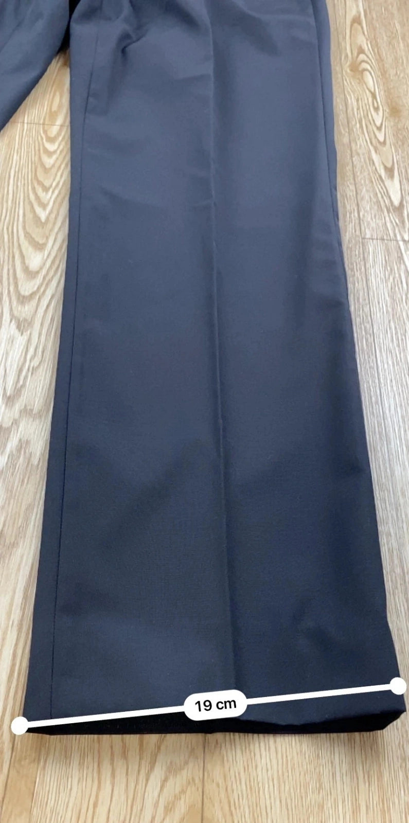Pantalon Kenzo Homme Laine Gris Anthracite Coupe Droite 54