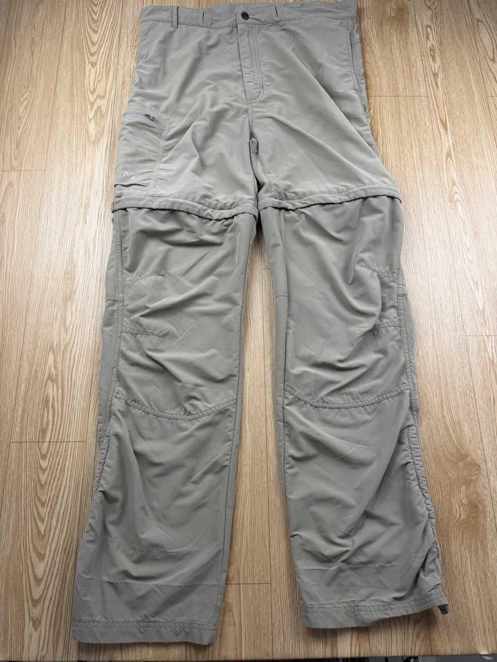 Pantalon Modulable Millet Zip-Off Randonnée Beige Sable XL