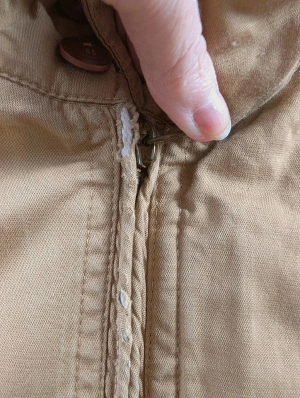 Blouson G-Star Raw Fleet Jacket beige sable coton-lin taille L