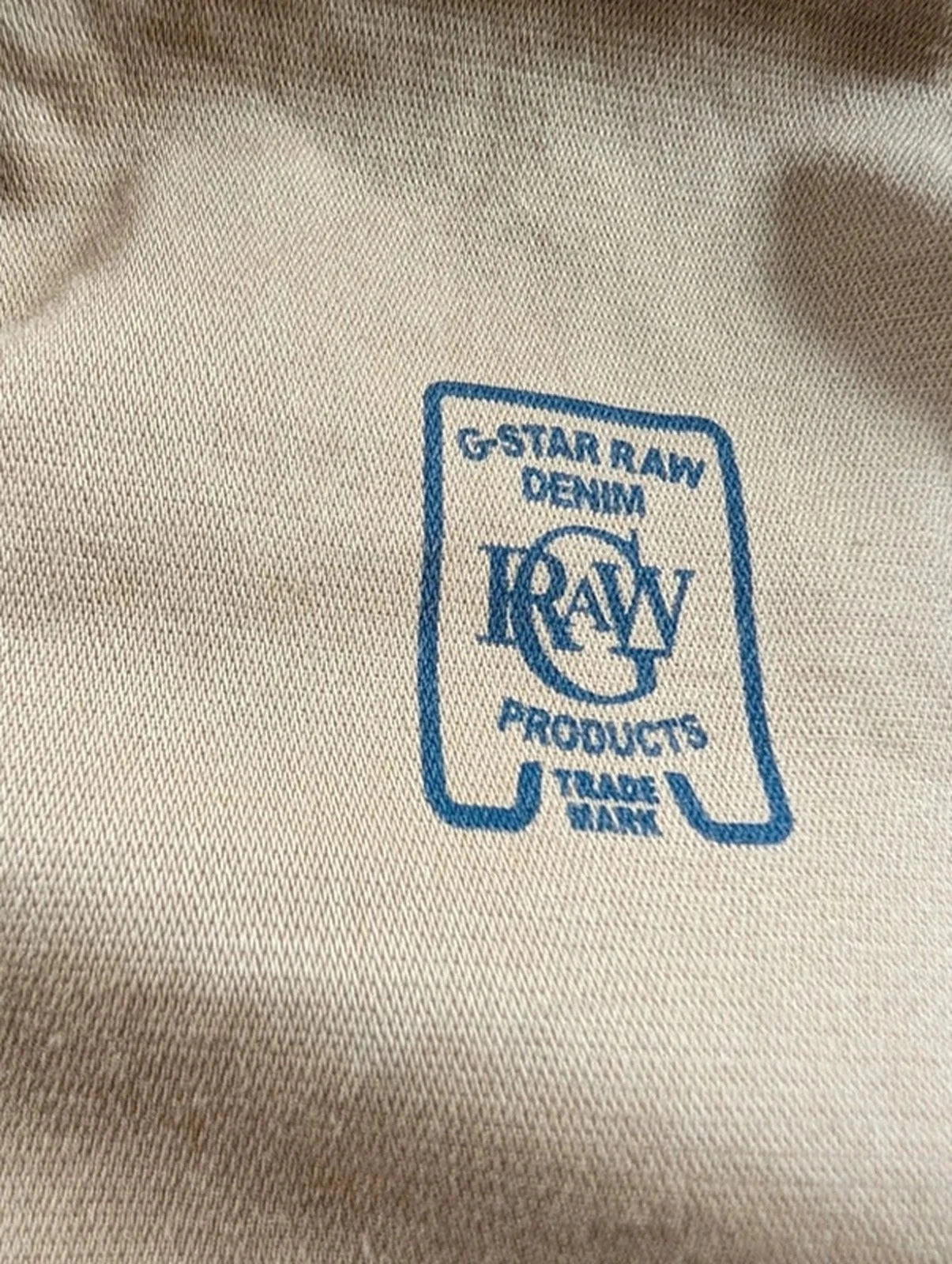 Blouson G-Star Raw Fleet Jacket beige sable coton-lin taille L