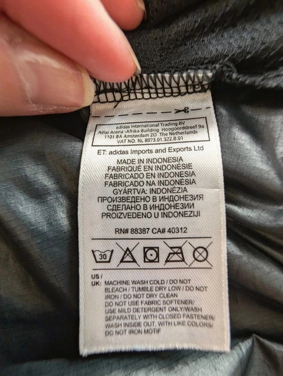 Veste Running Adidas Response noir et blanc taille M